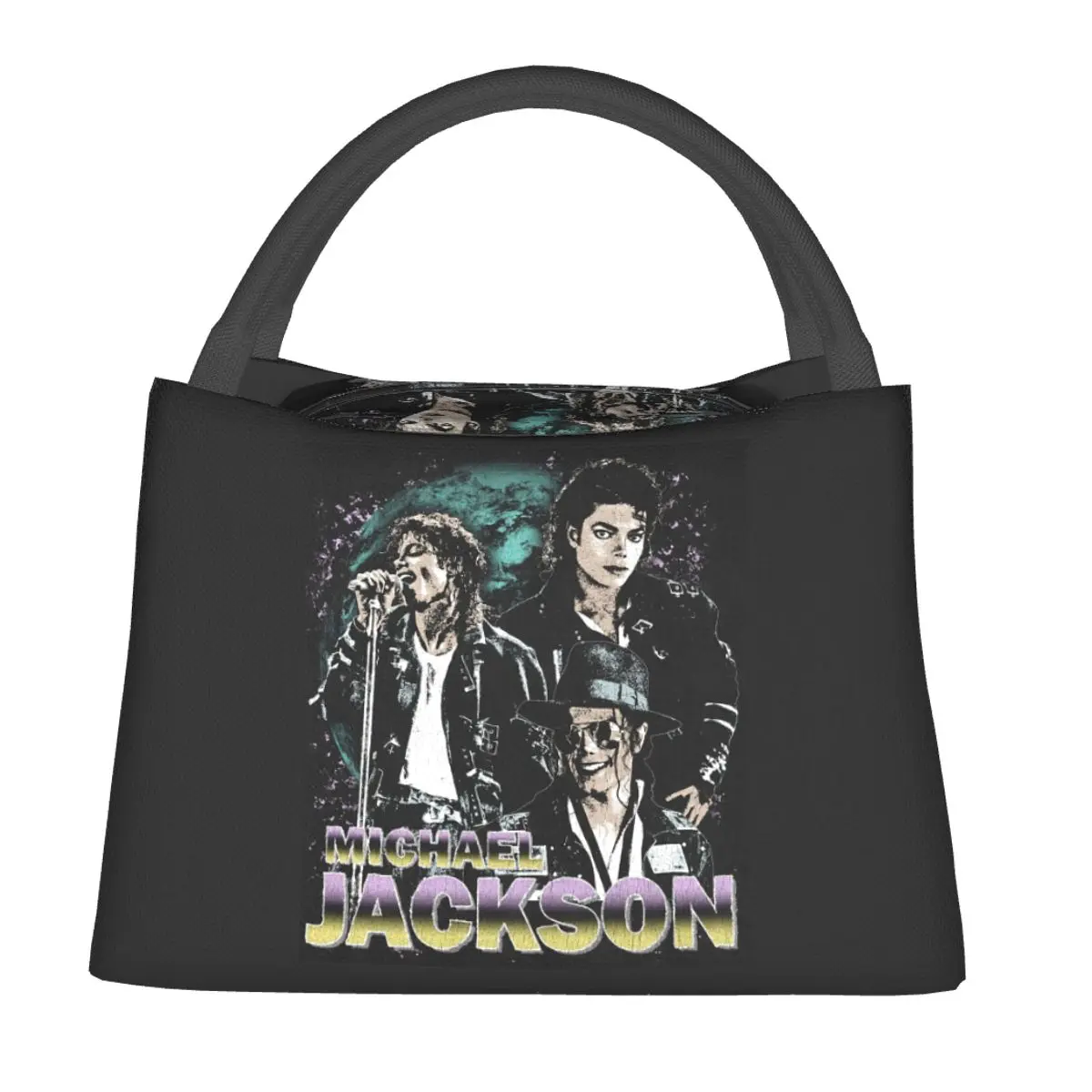 Michael Jackson Insulated Lunch Bag for Women Kids Portable Food Boxes Thermal Lunch Box Tote Bags 6f6cb72d544962fa333e2e: One Size