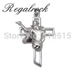 Michael Jackson Cross Necklace King Of Pop Dancer Rock Roll Dancing MJ Pendant Charm Punk Jewelry Jewellery Brand Name: Regalrock