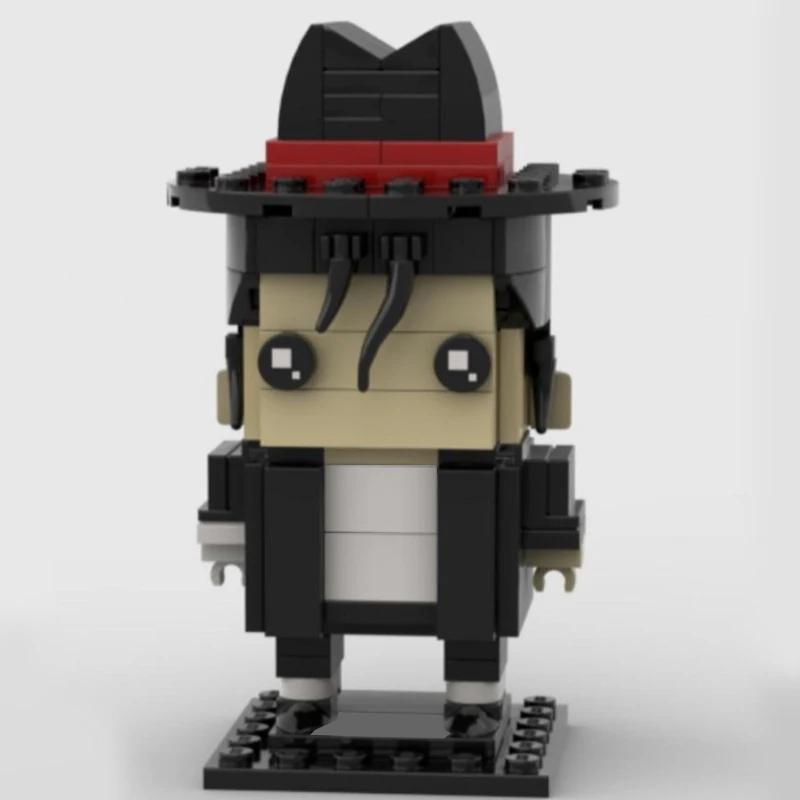 Michael Jackson Brickheadz Toys For Children Toys cb5feb1b7314637725a2e7: Black|White
