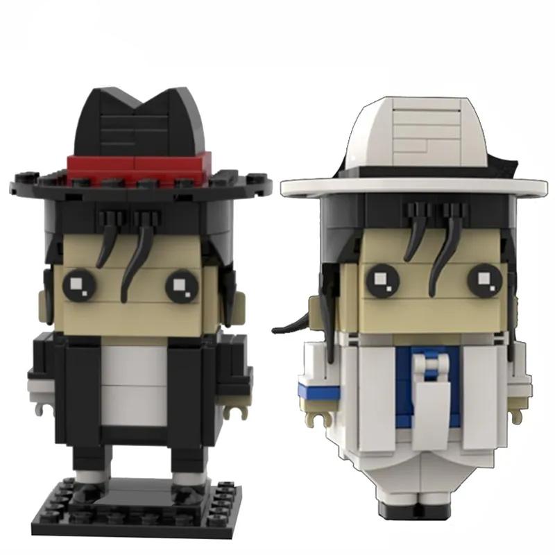 Michael Jackson Brickheadz Toys For Children Toys cb5feb1b7314637725a2e7: Black|White