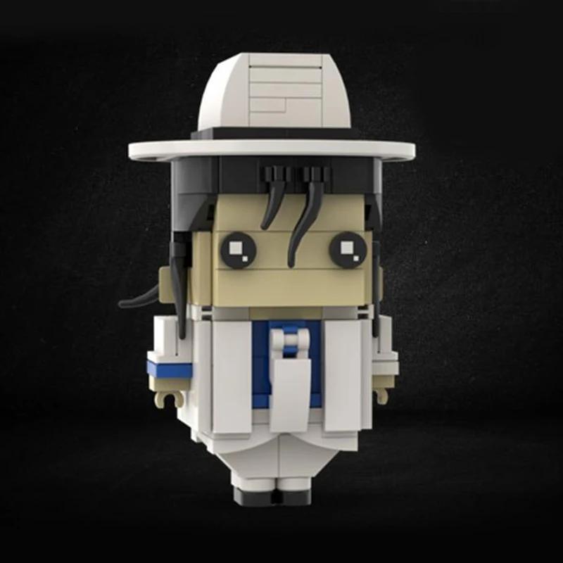 Michael Jackson Brickheadz Toys For Children Toys cb5feb1b7314637725a2e7: Black|White
