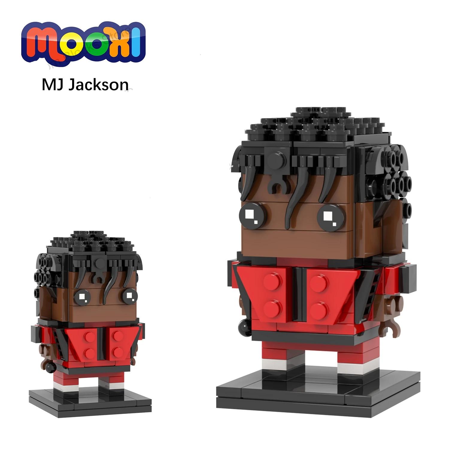 MOC7263 MJ Jackson Brickheadz King Of Pop Rock Star Singer Compatible Figure Building Block Toys For Children Adult Friends Gift Toys cb5feb1b7314637725a2e7: MOC7263