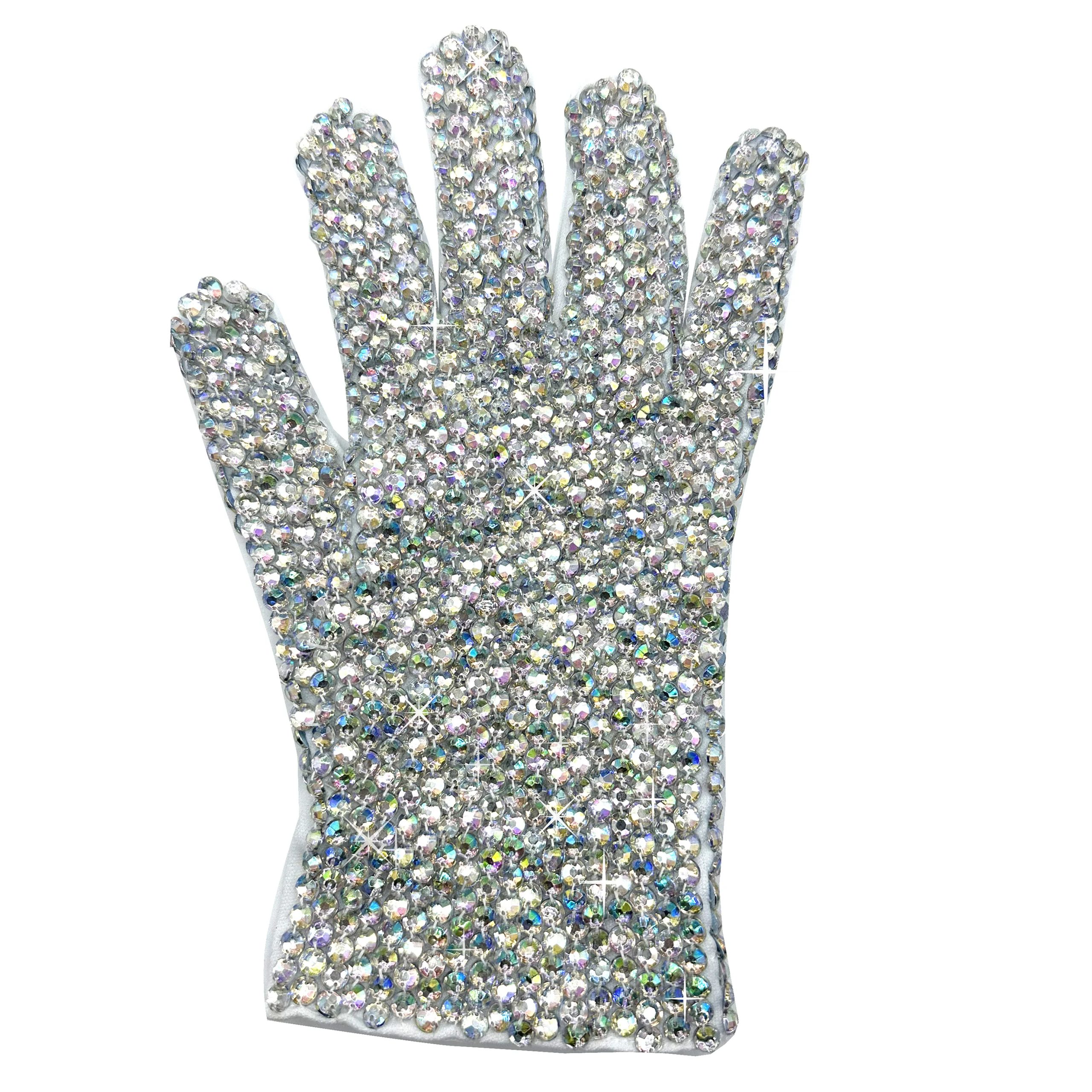 Rare Michael Jackson Laser Diamond Crystal Glove -Handmade Artware-for Collection Imitator Costumes 7d90eca63989def3c870bb: Both Hand|Left Hand|Right Hand
