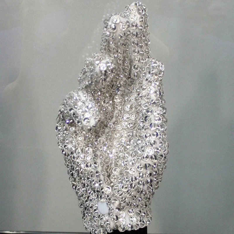 MJ Michael Jackson Billie Jean Glove Handmade Rhinestone For Right Hand Gift Costumes Brand Name: NONE