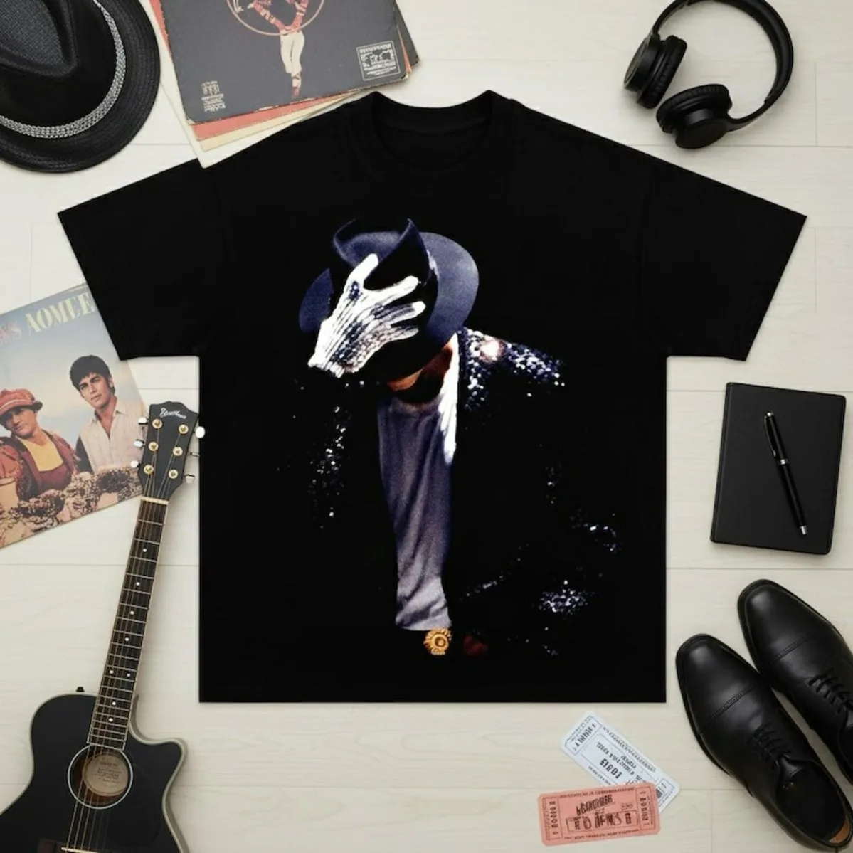 2026 Michael Jackson Shirt Vintage 90s Graphic Tee Hip Hop Streetwear Unisex T Shirt for Men Women Fan Gift Casual Top Summer Men’s Clothing 6f6cb72d544962fa333e2e: 4XL|L|M|S|XL|XXL|XXXL