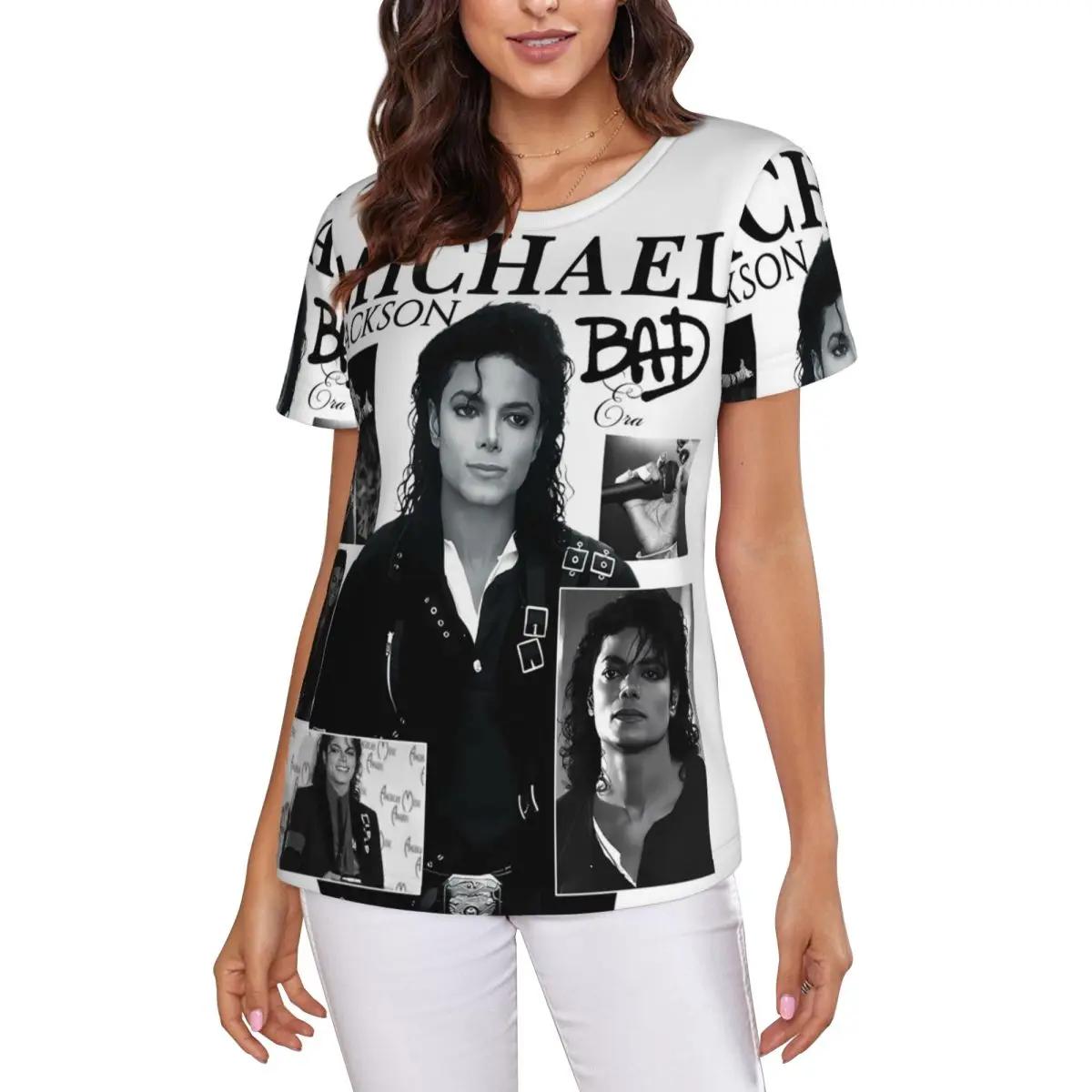 Michael Jackson T-Shirt Women Short Sleeve Women’s Clothing 6f6cb72d544962fa333e2e: L|M|S|XL|XXL