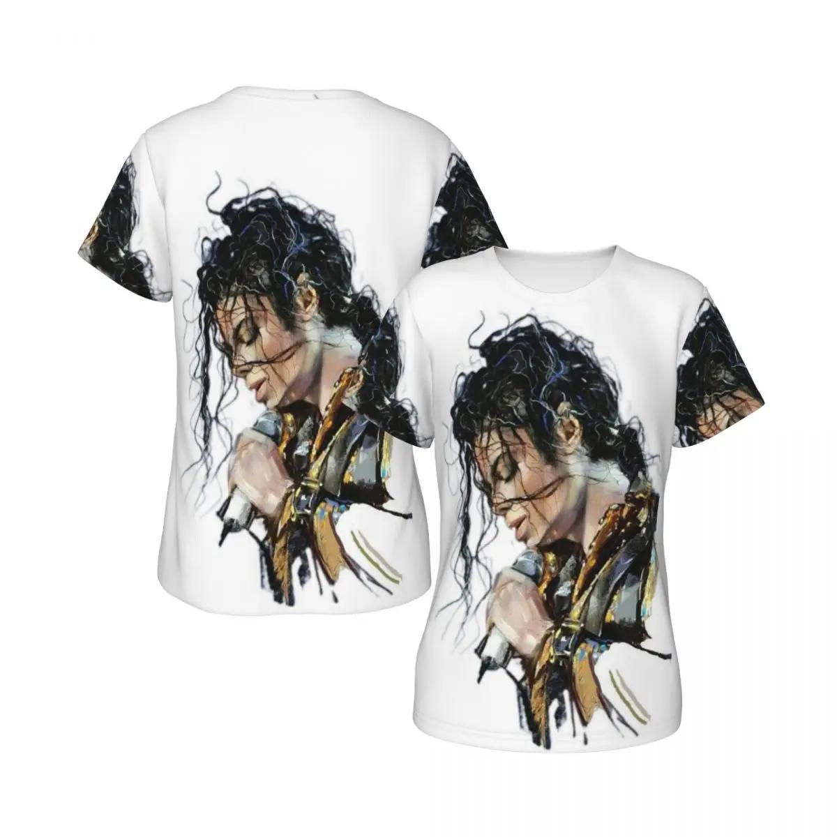 Michael Jackson T-Shirt Women Short Sleeve Women’s Clothing 6f6cb72d544962fa333e2e: L|M|S|XL|XXL