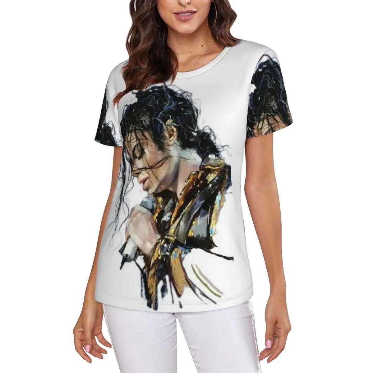 Michael Jackson T-Shirt Women Short Sleeve Women’s Clothing 6f6cb72d544962fa333e2e: L|M|S|XL|XXL